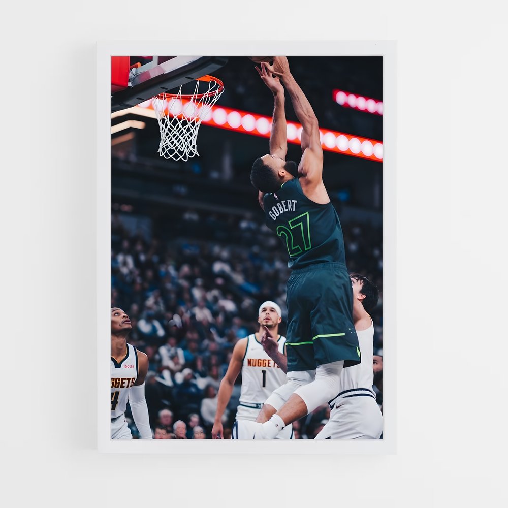 Poster Rudy gobert général – affiche Basketball (vue 3)